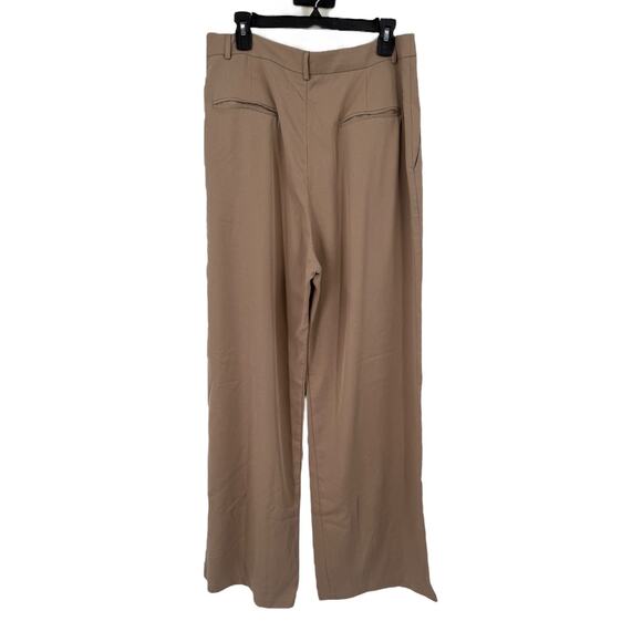 Reformation Mason high waist wide leg Pants tan size 12 - Picture 5 of 9